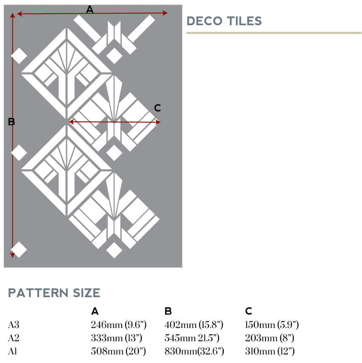 Deco Tiles Stencil