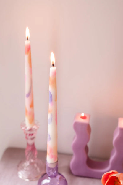 TYE-DYE TAPER CANDLE 25cm